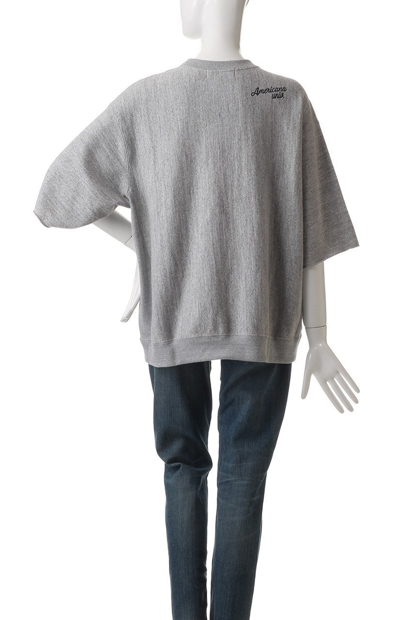 【アメリカーナ/Americana】のカットオフリヴァースウィーブスウェットシャツ 人気、トレンドファッション・服の通販 founy(ファニー) 　ファッション　Fashion　レディースファッション　WOMEN　トップス・カットソー　Tops/Tshirt　シャツ/ブラウス　Shirts/Blouses　パーカ　Sweats　ロング / Tシャツ　T-Shirts　スウェット　Sweat　カットソー　Cut and Sewn　カットオフ　Cut Off　スリーブ　Sleeve　フロント　Front　プリント　Print　ロング　Long　other-4|ID: prp329100004410863 ipo3291000000031268113