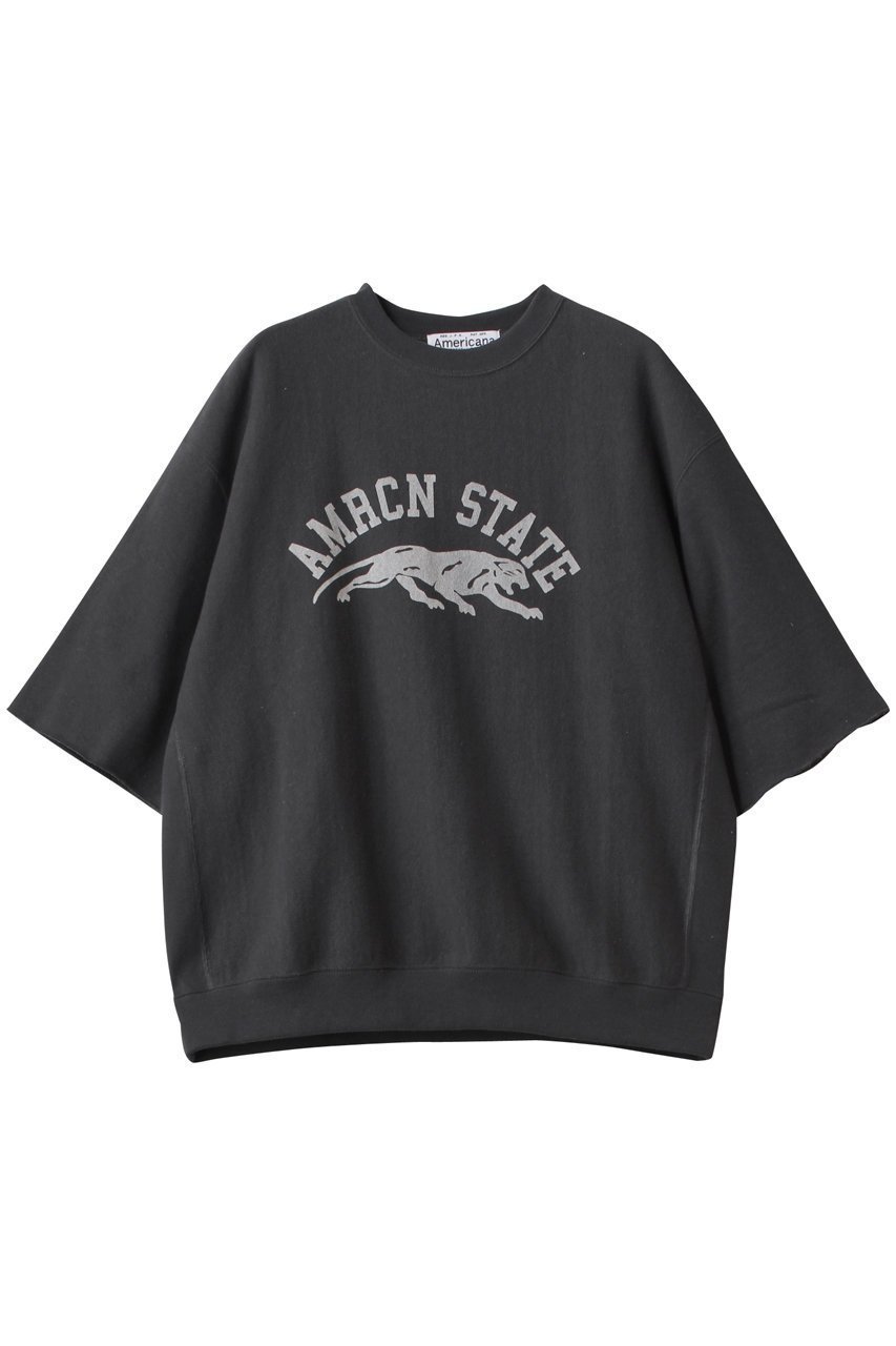 【アメリカーナ/Americana】のカットオフリヴァースウィーブスウェットシャツ 人気、トレンドファッション・服の通販 founy(ファニー) 　ファッション　Fashion　レディースファッション　Fashion for Women　トップス・カットソー　Cut & Sew Tops　シャツ・ブラウス・オフィスカジュアル　Elegant Blouses & Button-Ups　レディースパーカー・カジュアルフーディー　Casual Hoodies & Sweatshirts　ロングTシャツ・Tシャツ　Longline T-Shirts & Tees　スウェット・クルーネックトップス　Sweatshirts & Crewnecks / Relaxed Fit Sweat Tops　カットソー・ベーシックTシャツ　Cut-and-Sewn Tops / Stretch Tees & Basics　カットオフ　Cut-Off Design　スリーブ　Sleeve, Long Sleeve / Short Sleeve　フロント　Front, Front Design　プリント　Print, Printed Pattern　ロング　Long, Long-Length　 other-1|ID: prp329100004410863 ipo3291000000032871718