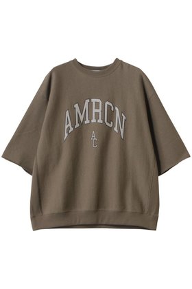 【アメリカーナ/Americana】 AMRCN カットオフリヴァースウィーブ ロゴスウェットシャツ人気、トレンドファッション・服の通販 founy(ファニー) ファッション Fashion レディースファッション WOMEN トップス・カットソー Tops/Tshirt シャツ/ブラウス Shirts/Blouses パーカ Sweats ロング / Tシャツ T-Shirts スウェット Sweat カットソー Cut and Sewn 2025年 2025 2025春夏・S/S Ss,Spring/Summer,2025 カットオフ Cut Off スリーブ Sleeve フロント Front 夏 Summer 春 Spring S/S・春夏 Ss・Spring/Summer |ID:prp329100004410864