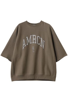 【アメリカーナ/Americana】 AMRCN カットオフリヴァースウィーブ ロゴスウェットシャツ人気、トレンドファッション・服の通販 founy(ファニー) ファッション Fashion レディースファッション Fashion for Women トップス・カットソー Cut & Sew Tops シャツ・ブラウス・オフィスカジュアル Elegant Blouses & Button-Ups レディースパーカー・カジュアルフーディー Casual Hoodies & Sweatshirts ロングTシャツ・Tシャツ Longline T-Shirts & Tees スウェット・クルーネックトップス Sweatshirts & Crewnecks / Relaxed Fit Sweat Tops カットソー・ベーシックTシャツ Cut-and-Sewn Tops / Stretch Tees & Basics カットオフ Cut-Off Design スリーブ Sleeve, Long Sleeve / Short Sleeve フロント Front, Front Design |ID:prp329100004410864