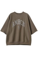 【アメリカーナ/Americana】のAMRCN カットオフリヴァースウィーブ ロゴスウェットシャツ 人気、トレンドファッション・服の通販 founy(ファニー) ファッション Fashion レディースファッション Fashion for Women トップス・カットソー Cut & Sew Tops シャツ・ブラウス・オフィスカジュアル Elegant Blouses & Button-Ups レディースパーカー・カジュアルフーディー Casual Hoodies & Sweatshirts ロングTシャツ・Tシャツ Longline T-Shirts & Tees スウェット・クルーネックトップス Sweatshirts & Crewnecks / Relaxed Fit Sweat Tops カットソー・ベーシックTシャツ Cut-and-Sewn Tops / Stretch Tees & Basics カットオフ Cut-Off Design スリーブ Sleeve, Long Sleeve / Short Sleeve フロント Front, Front Design |ID:prp329100004410864