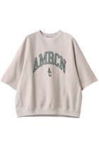 【アメリカーナ/Americana】のAMRCN カットオフリヴァースウィーブ ロゴスウェットシャツ 人気、トレンドファッション・服の通販 founy(ファニー) ファッション Fashion レディースファッション Fashion for Women トップス・カットソー Cut & Sew Tops シャツ・ブラウス・オフィスカジュアル Elegant Blouses & Button-Ups レディースパーカー・カジュアルフーディー Casual Hoodies & Sweatshirts ロングTシャツ・Tシャツ Longline T-Shirts & Tees スウェット・クルーネックトップス Sweatshirts & Crewnecks / Relaxed Fit Sweat Tops カットソー・ベーシックTシャツ Cut-and-Sewn Tops / Stretch Tees & Basics カットオフ Cut-Off Design スリーブ Sleeve, Long Sleeve / Short Sleeve フロント Front, Front Design thumbnail オートミール|ID: prp329100004410864 ipo3291000000032871769