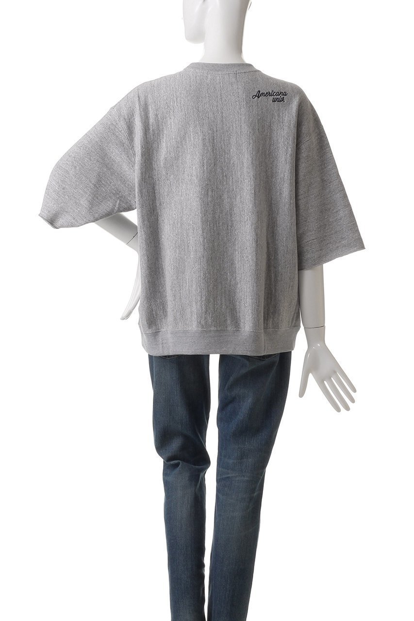 【アメリカーナ/Americana】のAMRCN カットオフリヴァースウィーブ ロゴスウェットシャツ 人気、トレンドファッション・服の通販 founy(ファニー) 　ファッション　Fashion　レディースファッション　Fashion for Women　トップス・カットソー　Cut & Sew Tops　シャツ・ブラウス・オフィスカジュアル　Elegant Blouses & Button-Ups　レディースパーカー・カジュアルフーディー　Casual Hoodies & Sweatshirts　ロングTシャツ・Tシャツ　Longline T-Shirts & Tees　スウェット・クルーネックトップス　Sweatshirts & Crewnecks / Relaxed Fit Sweat Tops　カットソー・ベーシックTシャツ　Cut-and-Sewn Tops / Stretch Tees & Basics　カットオフ　Cut-Off Design　スリーブ　Sleeve, Long Sleeve / Short Sleeve　フロント　Front, Front Design　other-4|ID: prp329100004410864 ipo3291000000032871795