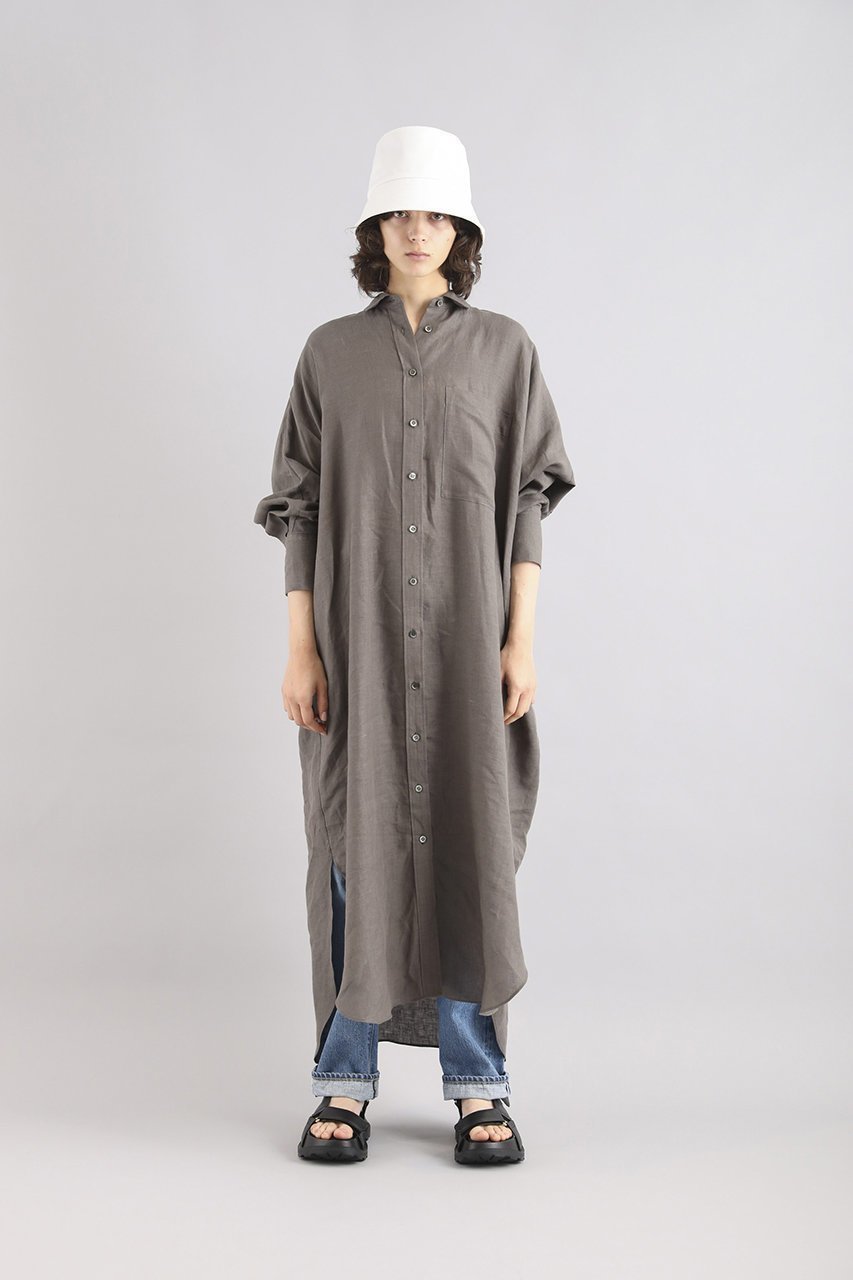 【サクラ/SACRA】のプレミアムベルギーリネンシャツワンピース 人気、トレンドファッション・服の通販 founy(ファニー) 　ファッション　Fashion　レディースファッション　Fashion for Women　ワンピース　Dresses　シャツワンピース / 1枚で着映えコーデ　Shirt Dresses　チュニック　Tunic Tops & Dresses　チュニック　Tunic, Long Top　ヨーク　Yoke, Yoke Design　リネン　Linen, Linen Fabric　ロング　Long, Long-Length　夏　Summer　羽織　Haori, Light Jacket　other-7|ID: prp329100004410867 ipo3291000000032856163