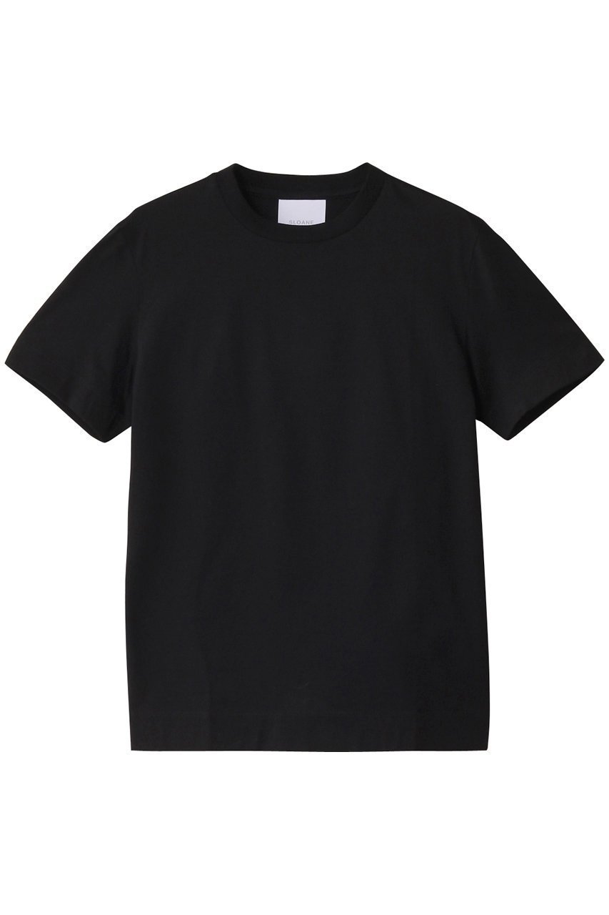 【スローン/SLOANE】の60/2コットン天竺 UV Tシャツ インテリア・キッズ・メンズ・レディースファッション・服の通販 founy(ファニー) 　ファッション　Fashion　レディースファッション　Fashion for Women　トップス・カットソー　Cut & Sew Tops　シャツ・ブラウス・オフィスカジュアル　Elegant Blouses & Button-Ups　ロングTシャツ・Tシャツ　Longline T-Shirts & Tees　カットソー・ベーシックTシャツ　Cut-and-Sewn Tops / Stretch Tees & Basics　ショート　Short, Short Length　シンプル　Simple, Minimal　スリーブ　Sleeve, Long Sleeve / Short Sleeve　エレガント 上品　Elegant　定番　Standard, Basic Item　ブラック|ID: prp329100004410872 ipo3291000000032871693