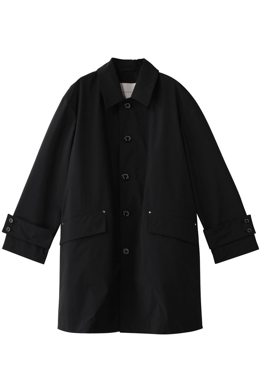 【マッキントッシュ/MACKINTOSH / MEN】の【MEN】HUMBIE はっ水ポリエステル スリムフィット コート インテリア・キッズ・メンズ・レディースファッション・服の通販 founy(ファニー) 　ファッション　Fashion　メンズファッション　Fashion for Men　オケージョン　Occasion Wear　スリム　Slim, Slim Fit　フィット　Fit, Slim Fit　ロング　Long, Long-Length　定番　Standard, Basic Item　ブラック|ID: prp329100004410873 ipo3291000000032924148