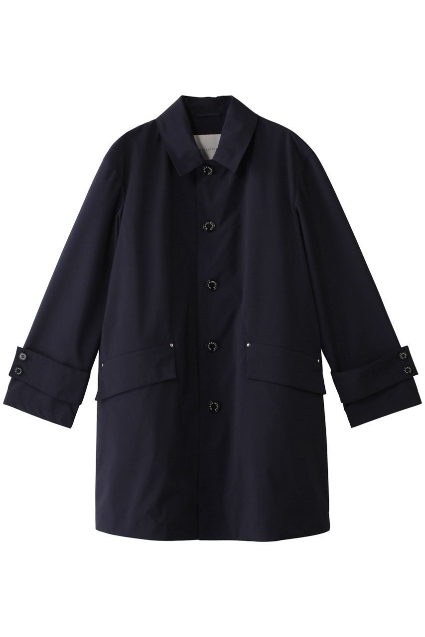 【マッキントッシュ/MACKINTOSH / MEN】の【MEN】HUMBIE はっ水ポリエステル スリムフィット コート インテリア・キッズ・メンズ・レディースファッション・服の通販 founy(ファニー) 　ファッション　Fashion　メンズファッション　Fashion for Men　オケージョン　Occasion Wear　スリム　Slim, Slim Fit　フィット　Fit, Slim Fit　ロング　Long, Long-Length　定番　Standard, Basic Item　ネイビー|ID: prp329100004410873 ipo3291000000032924155