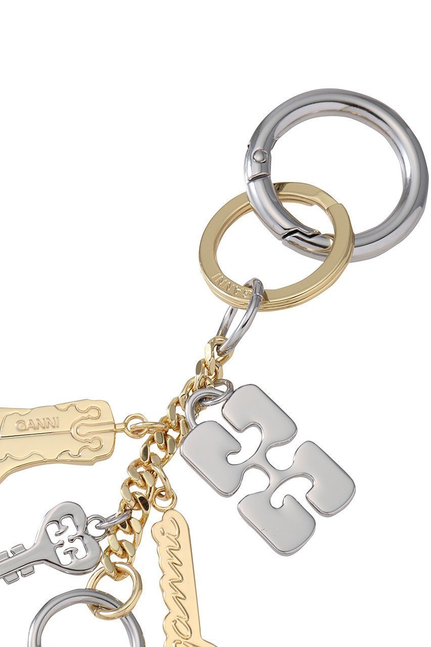 【ガニー/GANNI】のGanni Bou Charms キーリング 人気、トレンドファッション・服の通販 founy(ファニー) 　ファッション　Fashion　レディースファッション　Fashion for Women　シルバー　Silver, Metallic Silver　チャーム　Charm, Pendant　モチーフ　Motif, Design Theme　ラップ　Wrap, Wrap Design　other-3|ID: prp329100004410874 ipo3291000000032802277