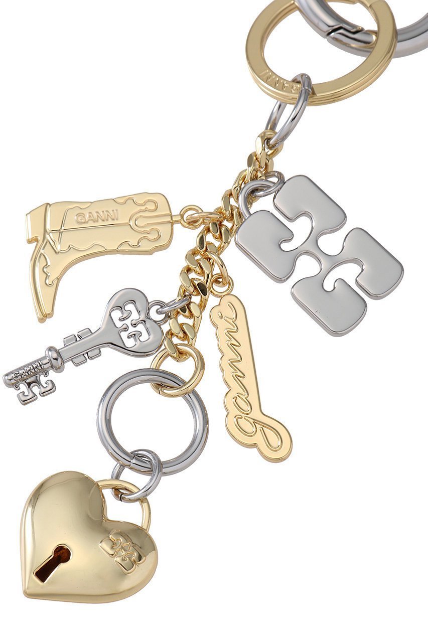 【ガニー/GANNI】のGanni Bou Charms キーリング 人気、トレンドファッション・服の通販 founy(ファニー) 　ファッション　Fashion　レディースファッション　Fashion for Women　シルバー　Silver, Metallic Silver　チャーム　Charm, Pendant　モチーフ　Motif, Design Theme　ラップ　Wrap, Wrap Design　other-4|ID: prp329100004410874 ipo3291000000032802278