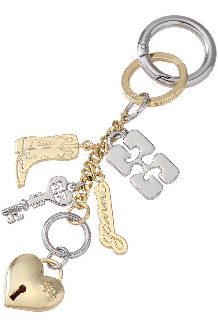 【ガニー/GANNI】のGanni Bou Charms キーリング インテリア・キッズ・メンズ・レディースファッション・服の通販 founy(ファニー) https://founy.com/ ファッション Fashion レディースファッション Fashion for Women シルバー Silver, Metallic Silver チャーム Charm, Pendant モチーフ Motif, Design Theme ラップ Wrap, Wrap Design |ID: prp329100004410874 ipo3291000000035866944