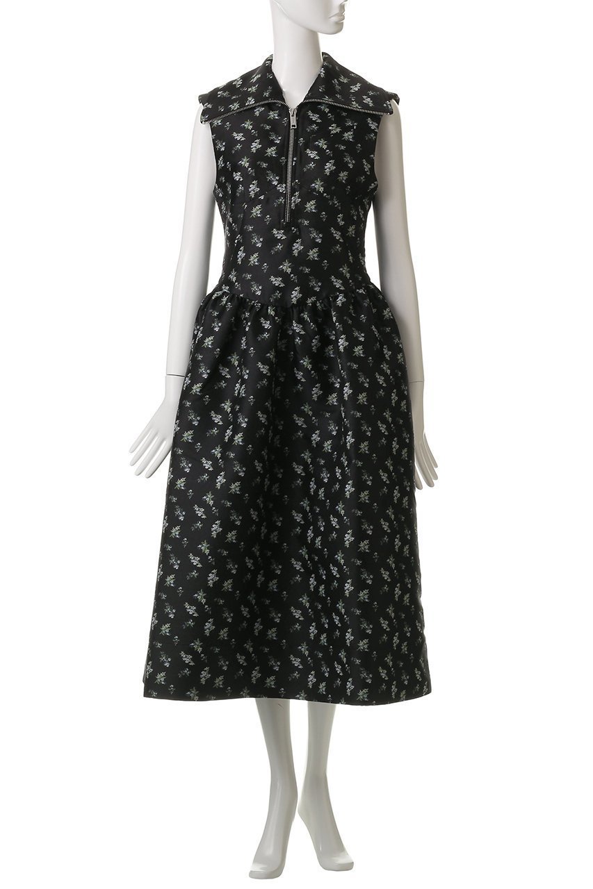 【ガニー/GANNI】のFloral Jacquard Midi ドレス 人気、トレンドファッション・服の通販 founy(ファニー) 　ファッション　Fashion　レディースファッション　Fashion for Women　ワンピース　Dresses　フォーマル・パーティードレス・結婚式用ドレス　Elegant & Casual Dresses　チュニック　Tunic Tops & Dresses　クラシカル　Classical, Vintage-Inspired　ジャカード／ジャガード　Jacquard, Woven Pattern　チュニック　Tunic, Long Top　ドレス　Dress, One-Piece　フレア　Flare, Flared　other-2|ID: prp329100004410875 ipo3291000000032785237