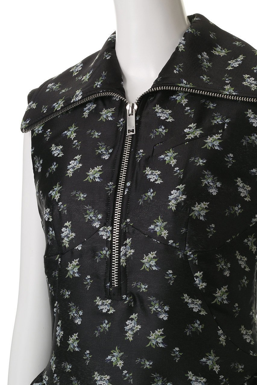 【ガニー/GANNI】のFloral Jacquard Midi ドレス 人気、トレンドファッション・服の通販 founy(ファニー) 　ファッション　Fashion　レディースファッション　Fashion for Women　ワンピース　Dresses　フォーマル・パーティードレス・結婚式用ドレス　Elegant & Casual Dresses　チュニック　Tunic Tops & Dresses　クラシカル　Classical, Vintage-Inspired　ジャカード／ジャガード　Jacquard, Woven Pattern　チュニック　Tunic, Long Top　ドレス　Dress, One-Piece　フレア　Flare, Flared　other-5|ID: prp329100004410875 ipo3291000000032785243