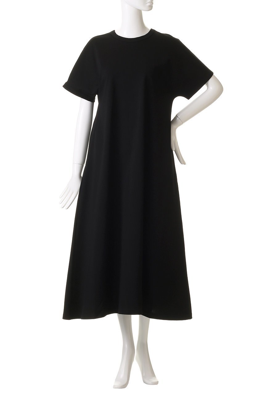 【スローン/SLOANE】のピュアオーガニックコットン バックタック半袖ワンピース 人気、トレンドファッション・服の通販 founy(ファニー) 　ファッション　Fashion　レディースファッション　Fashion for Women　ワンピース　Dresses　チュニック　Tunic Tops & Dresses　シンプル　Simple, Minimal　チュニック　Tunic, Long Top　ロング　Long, Long-Length　エレガント 上品　Elegant　今季　This Season, Current Season　半袖　Short Sleeve, Half Sleeve　無地　Plain, Solid Color　other-2|ID: prp329100004410889 ipo3291000000032875740