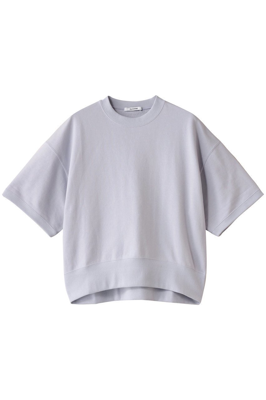 【スローン/SLOANE】の30/10コットン裏毛 半袖スウェット インテリア・キッズ・メンズ・レディースファッション・服の通販 founy(ファニー) 　ファッション　Fashion　レディースファッション　Fashion for Women　トップス・カットソー　Cut & Sew Tops　シャツ・ブラウス・オフィスカジュアル　Elegant Blouses & Button-Ups　レディースパーカー・カジュアルフーディー　Casual Hoodies & Sweatshirts　ロングTシャツ・Tシャツ　Longline T-Shirts & Tees　スウェット・クルーネックトップス　Sweatshirts & Crewnecks / Relaxed Fit Sweat Tops　カットソー・ベーシックTシャツ　Cut-and-Sewn Tops / Stretch Tees & Basics　ショルダー　Shoulder, Shoulder Strap　スウェット / スエット　Sweatshirt, Sweatwear　トレンド　Trend, Trending Now　ドロップ　Drop Shoulder, Dropped Style　ベーシック　Basic, Essential　リラックス　Relax, Relaxed Fit　半袖　Short Sleeve, Half Sleeve　アイスブルー|ID: prp329100004410890 ipo3291000000032871337