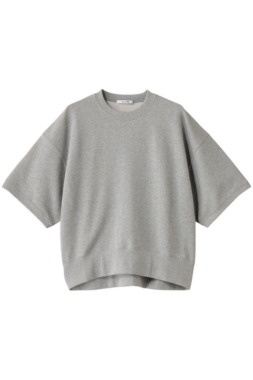 【スローン/SLOANE】の30/10コットン裏毛 半袖スウェット インテリア・キッズ・メンズ・レディースファッション・服の通販 founy(ファニー) 　ファッション　Fashion　レディースファッション　Fashion for Women　トップス・カットソー　Cut & Sew Tops　シャツ・ブラウス・オフィスカジュアル　Elegant Blouses & Button-Ups　レディースパーカー・カジュアルフーディー　Casual Hoodies & Sweatshirts　ロングTシャツ・Tシャツ　Longline T-Shirts & Tees　スウェット・クルーネックトップス　Sweatshirts & Crewnecks / Relaxed Fit Sweat Tops　カットソー・ベーシックTシャツ　Cut-and-Sewn Tops / Stretch Tees & Basics　ショルダー　Shoulder, Shoulder Strap　スウェット / スエット　Sweatshirt, Sweatwear　トレンド　Trend, Trending Now　ドロップ　Drop Shoulder, Dropped Style　ベーシック　Basic, Essential　リラックス　Relax, Relaxed Fit　半袖　Short Sleeve, Half Sleeve　グレー|ID: prp329100004410890 ipo3291000000032871341