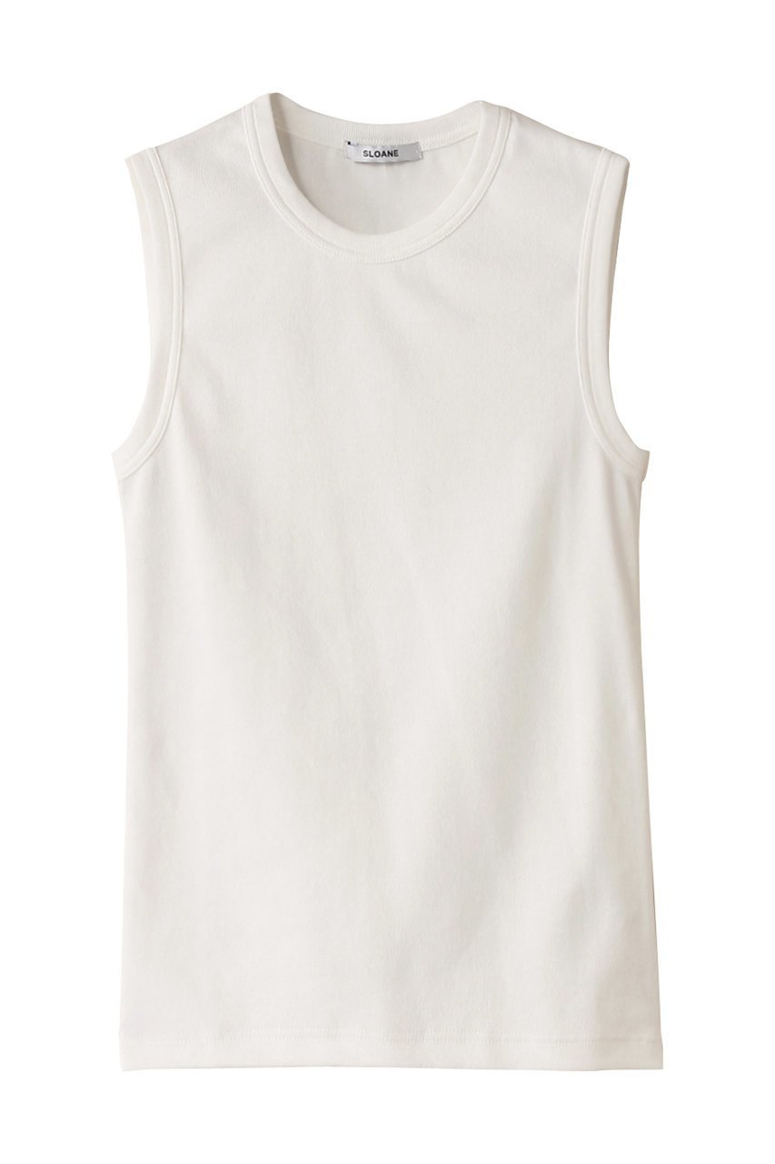 【スローン/SLOANE】のコンパクトストレッチリブ ノースリーブ 人気、トレンドファッション・服の通販 founy(ファニー) 　ファッション　Fashion　レディースファッション　Fashion for Women　トップス・カットソー　Cut & Sew Tops　キャミソール&ノースリーブ　Camisoles & Sleeveless Tops　シャツ・ブラウス・オフィスカジュアル　Elegant Blouses & Button-Ups　ロングTシャツ・Tシャツ　Longline T-Shirts & Tees　カットソー・ベーシックTシャツ　Cut-and-Sewn Tops / Stretch Tees & Basics　キャミソール　Camisole, Spaghetti Strap Top　シンプル　Simple, Minimal　ストレッチ　Stretch, Stretchy Fabric　タンク　Tank Top, Sleeveless Top　ノースリーブ　Sleeveless, No-Sleeve　ベーシック　Basic, Essential　 other-1|ID: prp329100004410891 ipo3291000000035421227