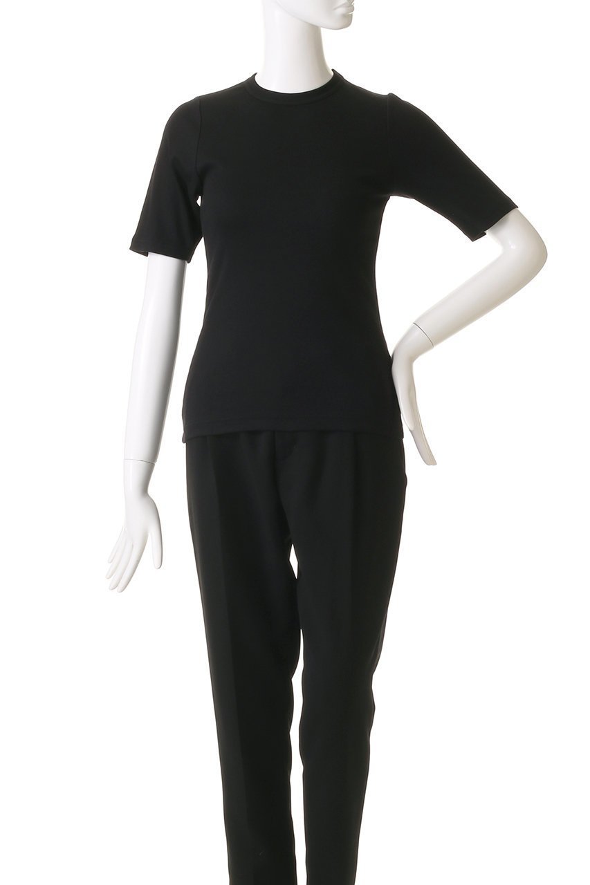 【スローン/SLOANE】のコンパクトストレッチリブ 5分袖クルーネック 人気、トレンドファッション・服の通販 founy(ファニー) ファッション Fashion レディースファッション Fashion for Women トップス・カットソー Cut & Sew Tops シャツ・ブラウス・オフィスカジュアル Elegant Blouses & Button-Ups ロングTシャツ・Tシャツ Longline T-Shirts & Tees カットソー・ベーシックTシャツ Cut-and-Sewn Tops / Stretch Tees & Basics ショート Short, Short Length シンプル Simple, Minimal ストレッチ Stretch, Stretchy Fabric スリーブ Sleeve, Long Sleeve / Short Sleeve other-2|ID: prp329100004410892 ipo3291000000032871427