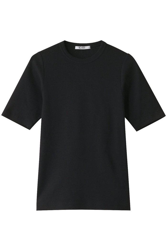 【スローン/SLOANE】のコンパクトストレッチリブ 5分袖クルーネック インテリア・キッズ・メンズ・レディースファッション・服の通販 founy(ファニー) https://founy.com/ ファッション Fashion レディースファッション Fashion for Women トップス・カットソー Cut & Sew Tops シャツ・ブラウス・オフィスカジュアル Elegant Blouses & Button-Ups ロングTシャツ・Tシャツ Longline T-Shirts & Tees カットソー・ベーシックTシャツ Cut-and-Sewn Tops / Stretch Tees & Basics ショート Short, Short Length シンプル Simple, Minimal ストレッチ Stretch, Stretchy Fabric スリーブ Sleeve, Long Sleeve / Short Sleeve |ID: prp329100004410892 ipo3291000000035508891