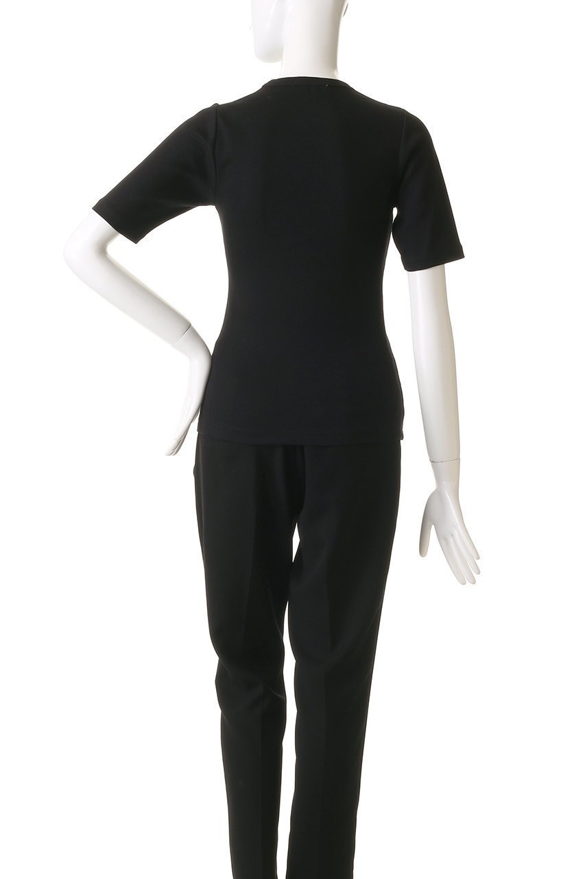 【スローン/SLOANE】のコンパクトストレッチリブ 5分袖クルーネック 人気、トレンドファッション・服の通販 founy(ファニー) ファッション Fashion レディースファッション Fashion for Women トップス・カットソー Cut & Sew Tops シャツ・ブラウス・オフィスカジュアル Elegant Blouses & Button-Ups ロングTシャツ・Tシャツ Longline T-Shirts & Tees カットソー・ベーシックTシャツ Cut-and-Sewn Tops / Stretch Tees & Basics ショート Short, Short Length シンプル Simple, Minimal ストレッチ Stretch, Stretchy Fabric スリーブ Sleeve, Long Sleeve / Short Sleeve other-4|ID: prp329100004410892 ipo3291000000035508895