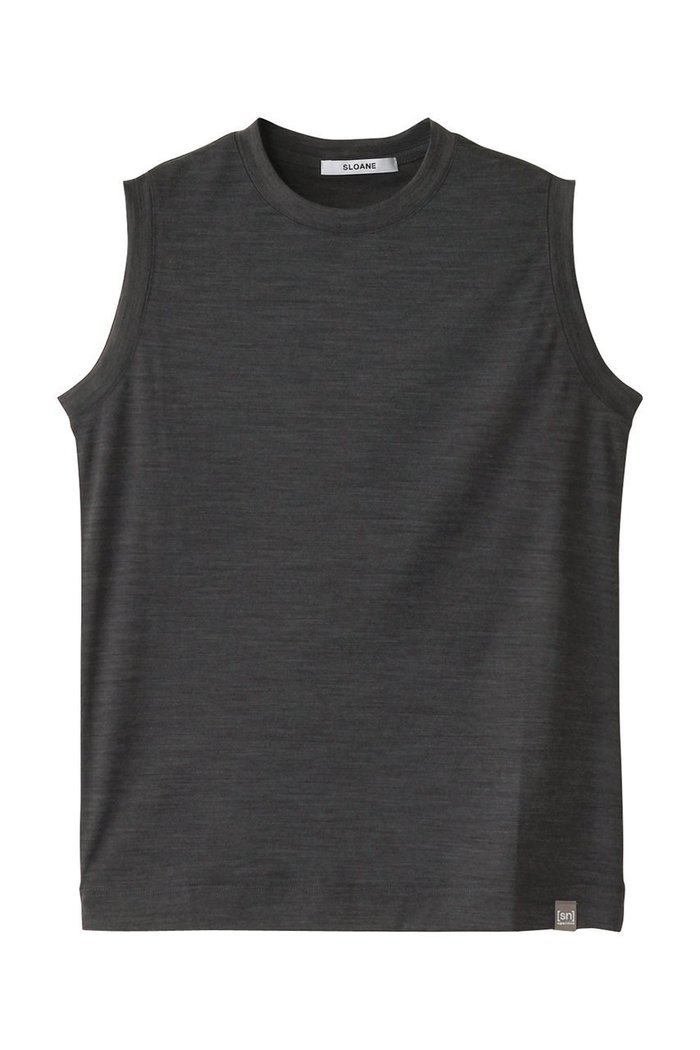 【スローン/SLOANE】のウール×ポリエステル ノースリーブ インテリア・キッズ・メンズ・レディースファッション・服の通販 founy(ファニー) https://founy.com/ ファッション Fashion レディースファッション Fashion for Women トップス・カットソー Cut & Sew Tops キャミソール&ノースリーブ Camisoles & Sleeveless Tops シャツ・ブラウス・オフィスカジュアル Elegant Blouses & Button-Ups ロングTシャツ・Tシャツ Longline T-Shirts & Tees カットソー・ベーシックTシャツ Cut-and-Sewn Tops / Stretch Tees & Basics キャミソール Camisole, Spaghetti Strap Top コンパクト Compact, Small Size シンプル Simple, Minimal タンク Tank Top, Sleeveless Top ノースリーブ Sleeveless, No-Sleeve 夏 Summer 定番 Standard, Basic Item 春 Spring S/S・春夏 SS, Spring/Summer, Warm Season |ID: prp329100004410894 ipo3291000000032871453