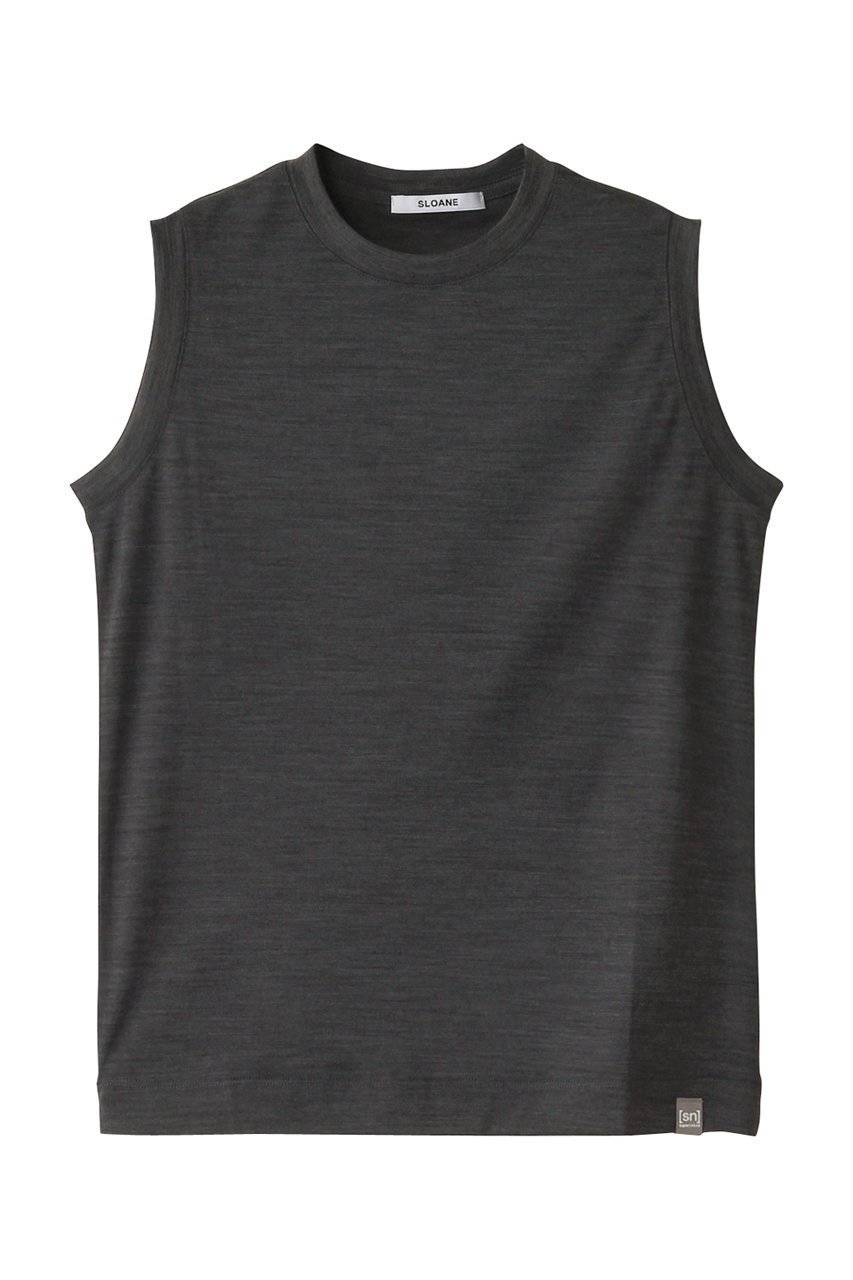 【スローン/SLOANE】のウール×ポリエステル ノースリーブ 人気、トレンドファッション・服の通販 founy(ファニー) 　ファッション　Fashion　レディースファッション　Fashion for Women　トップス・カットソー　Cut & Sew Tops　キャミソール&ノースリーブ　Camisoles & Sleeveless Tops　シャツ・ブラウス・オフィスカジュアル　Elegant Blouses & Button-Ups　ロングTシャツ・Tシャツ　Longline T-Shirts & Tees　カットソー・ベーシックTシャツ　Cut-and-Sewn Tops / Stretch Tees & Basics　キャミソール　Camisole, Spaghetti Strap Top　コンパクト　Compact, Small Size　シンプル　Simple, Minimal　タンク　Tank Top, Sleeveless Top　ノースリーブ　Sleeveless, No-Sleeve　夏　Summer　定番　Standard, Basic Item　春　Spring　S/S・春夏　SS, Spring/Summer, Warm Season　 other-1|ID: prp329100004410894 ipo3291000000032871453