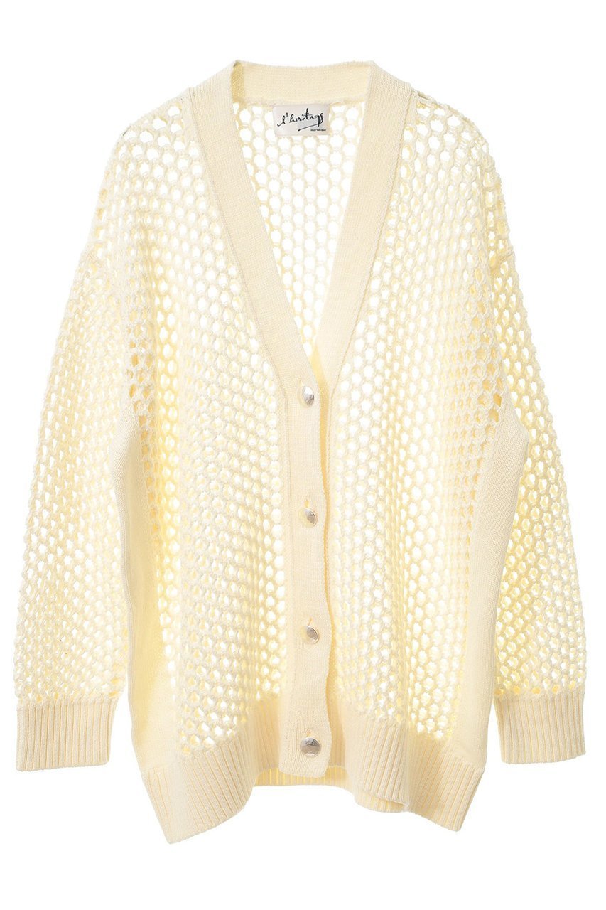 【マルティニーク/martinique】の【l heritage martinique】ギマコットンメッシュカーディガン 人気、トレンドファッション・服の通販 founy(ファニー) ファッション Fashion レディースファッション Fashion for Women トップス・カットソー Cut & Sew Tops ニット Knit Tops & Sweaters カーディガン・羽織り Layered Style Cardigans おすすめ Recommended / Our Picks カーディガン Cardigan, Knitwear ビッグ Big, Oversized メッシュ Mesh, Net Fabric リラックス Relax, Relaxed Fit other-1|ID: prp329100004410897 ipo3291000000035042172