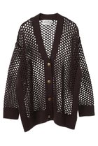 【マルティニーク/martinique】の【l heritage martinique】ギマコットンメッシュカーディガン ダークブラウン|ID: prp329100004410897 ipo3291000000035042174