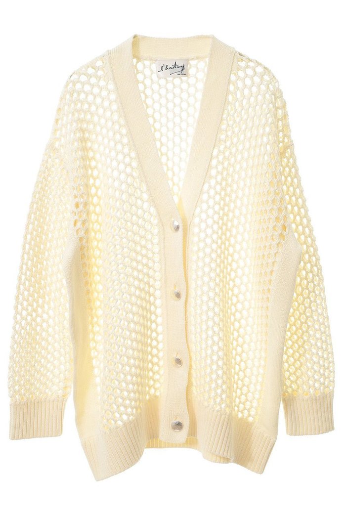 【マルティニーク/martinique】の【l heritage martinique】ギマコットンメッシュカーディガン インテリア・キッズ・メンズ・レディースファッション・服の通販 founy(ファニー) https://founy.com/ ファッション Fashion レディースファッション Fashion for Women トップス・カットソー Cut & Sew Tops ニット Knit Tops & Sweaters カーディガン・羽織り Layered Style Cardigans おすすめ Recommended / Our Picks カーディガン Cardigan, Knitwear ビッグ Big, Oversized メッシュ Mesh, Net Fabric リラックス Relax, Relaxed Fit |ID: prp329100004410897 ipo3291000000036079265