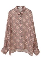 【マルティニーク/martinique】の【l heritage martinique】トライバルプリントオーバーフィットシャツ ベージュ|ID: prp329100004410901 ipo3291000000032704641