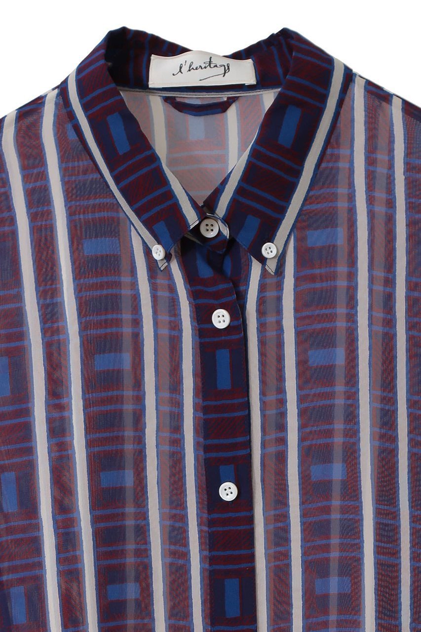 【マルティニーク/martinique】の【l heritage martinique】トライバルプリントオーバーフィットシャツ 人気、トレンドファッション・服の通販 founy(ファニー) 　ファッション　Fashion　レディースファッション　Fashion for Women　トップス・カットソー　Cut & Sew Tops　シャツ・ブラウス・オフィスカジュアル　Elegant Blouses & Button-Ups　おすすめ　Recommended / Our Picks　オーガンジー　Organza Fabric　シンプル　Simple, Minimal　スカーフ　Scarf, Neckwear　ストライプ　Stripe, Striped Pattern　スリーブ　Sleeve, Long Sleeve / Short Sleeve　チェック　Check, Plaid, Tartan　ドロップ　Drop Shoulder, Dropped Style　バイアス　Bias, Diagonal Cut　ビンテージ　Vintage, Retro Style　フィット　Fit, Slim Fit　ボトム　Bottoms, Lower Wear　ロング　Long, Long-Length　夏　Summer　other-3|ID: prp329100004410901 ipo3291000000036229687