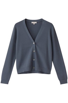 【デミーリー/DEMYLEE】のADANA ファインピマコットン Vネックニットカーディガン 人気、トレンドファッション・服の通販 founy(ファニー) ファッション Fashion レディースファッション Fashion for Women トップス・カットソー Cut & Sew Tops ニット Knit Tops & Sweaters カーディガン・羽織り Layered Style Cardigans Vネックトップス V-Neck Tops / V-Cut Neckline Shirts カーディガン Cardigan, Knitwear ショート Short, Short Length スリム Slim, Slim Fit 羽織 Haori, Light Jacket |ID:prp329100004410903