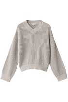 【デミーリー/DEMYLEE】のGABRIE オーガニックコットン Vネック ニットプルオーバー ホワイト|ID: prp329100004410904 ipo3291000000032944834