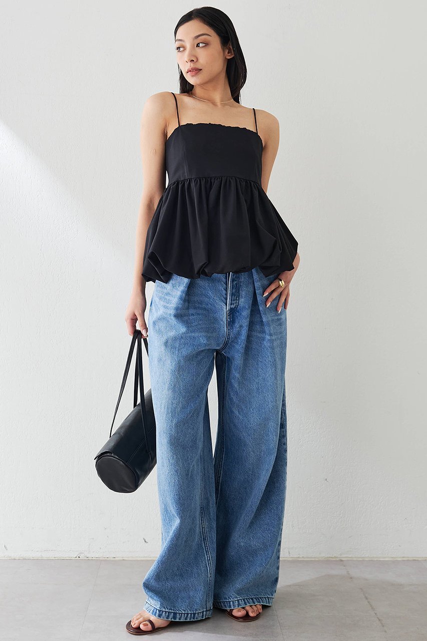 【ウィムガゼット/Whim Gazette】のバルーンキャミブラウス 人気、トレンドファッション・服の通販 founy(ファニー) 　ファッション　Fashion　レディースファッション　Fashion for Women　トップス・カットソー　Cut & Sew Tops　キャミソール&ノースリーブ　Camisoles & Sleeveless Tops　シャツ・ブラウス・オフィスカジュアル　Elegant Blouses & Button-Ups　インナー　Innerwear　エレガント 上品　Elegant　シャーリング　Shirring, Ruched　ノースリーブ　Sleeveless, No-Sleeve　フィット　Fit, Slim Fit　ペプラム　Peplum, Flared Hem　other-2|ID: prp329100004410914 ipo3291000000032846419