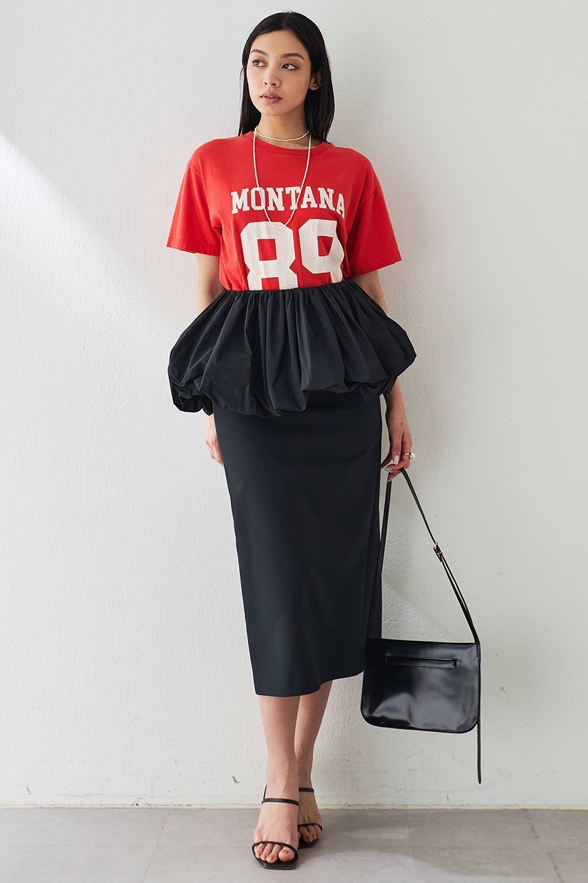 【ウィムガゼット/Whim Gazette】のセパレートバルーンスカート 人気、トレンドファッション・服の通販 founy(ファニー) 　ファッション　Fashion　レディースファッション　Fashion for Women　スカート　Skirts　おすすめ　Recommended / Our Picks　シャンブレー　Chambray, Denim-Like Fabric　ストレッチ　Stretch, Stretchy Fabric　セパレート　Separate, Two-Piece　タイトスカート　Pencil Skirt, Tight Skirt　タフタ　Taffeta, Structured Fabric　バルーン　Balloon, Balloon Silhouette　ペプラム　Peplum, Flared Hem　ミックス　Mix, Mixed Style　 other-1|ID: prp329100004410915 ipo3291000000032824373
