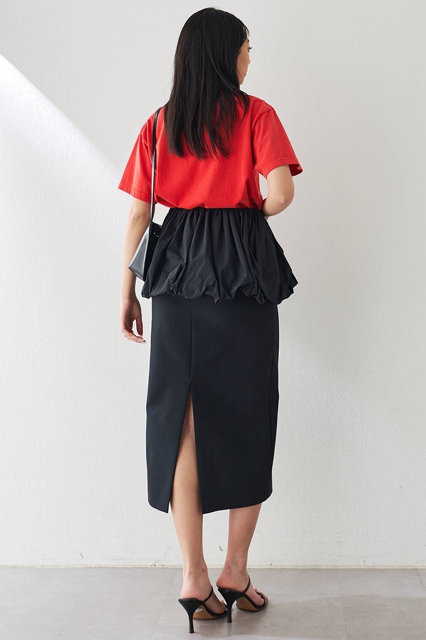 【ウィムガゼット/Whim Gazette】のセパレートバルーンスカート 人気、トレンドファッション・服の通販 founy(ファニー) 　ファッション　Fashion　レディースファッション　Fashion for Women　スカート　Skirts　おすすめ　Recommended / Our Picks　シャンブレー　Chambray, Denim-Like Fabric　ストレッチ　Stretch, Stretchy Fabric　セパレート　Separate, Two-Piece　タイトスカート　Pencil Skirt, Tight Skirt　タフタ　Taffeta, Structured Fabric　バルーン　Balloon, Balloon Silhouette　ペプラム　Peplum, Flared Hem　ミックス　Mix, Mixed Style　other-4|ID: prp329100004410915 ipo3291000000032824377