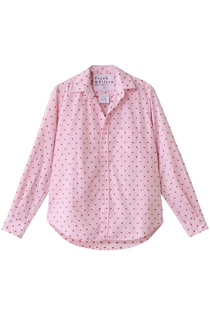 【フランク&アイリーン/Frank&Eileen】のEILEEN イタリアンコットン ハート×ピンクストライプシャツ インテリア・キッズ・メンズ・レディースファッション・服の通販 founy(ファニー) https://founy.com/ ファッション Fashion レディースファッション WOMEN トップス・カットソー Tops/Tshirt シャツ/ブラウス Shirts/Blouses おすすめ Recommend ストライプ Stripe スリーブ Sleeve デニム Denim フレア Flare ロング Long |ID: prp329100004410920 ipo3291000000030802181