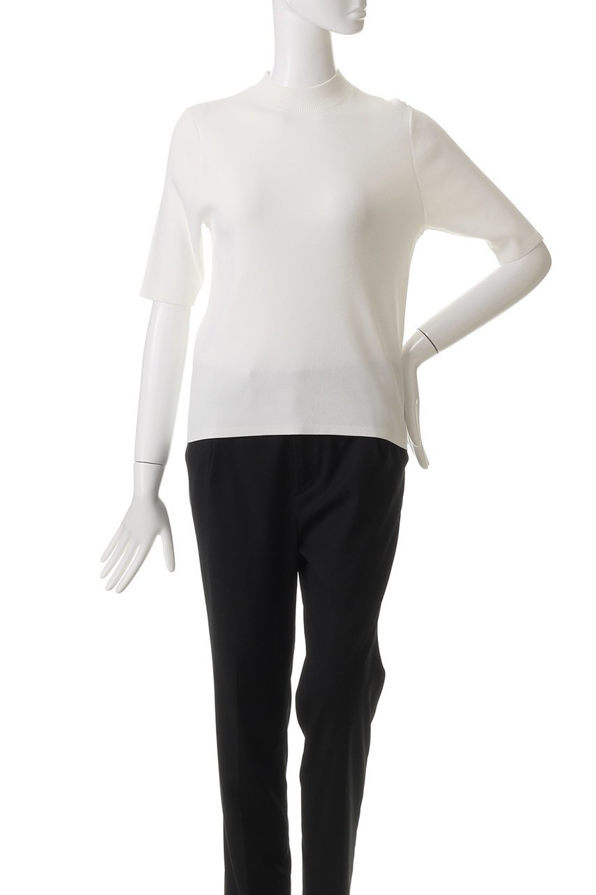 【アルアバイル/allureville】の総針モックNC5分袖PO A 人気、トレンドファッション・服の通販 founy(ファニー) 　ファッション　Fashion　レディースファッション　WOMEN　トップス・カットソー　Tops/Tshirt　ニット　Knit Tops　プルオーバー　Pullover　インナー　Inner　コンパクト　Compact　シンプル　Simple　エレガント 上品　Elegant　半袖　Short Sleeve　春　Spring　other-2|ID: prp329100004410938 ipo3291000000031268339