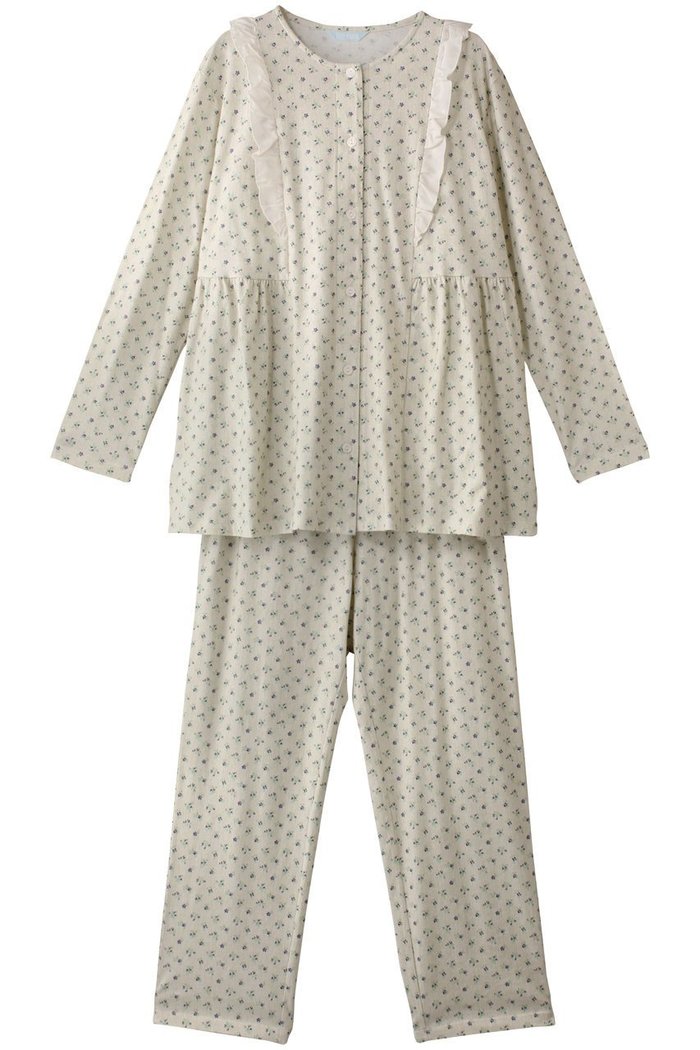 【キッドブルー/KID BLUE】のデニムフラワーPtNパジャマ インテリア・キッズ・メンズ・レディースファッション・服の通販 founy(ファニー) https://founy.com/ ファッション Fashion レディースファッション Fashion for Women ギャザー Gathered, Ruffled デニム Denim, Jeans Material パジャマ Pajamas, Sleepwear フェミニン Feminine, Girly フラワー Flower, Floral フリル Frill, Ruffle プリント Print, Printed Pattern |ID: prp329100004410939 ipo3291000000032833546