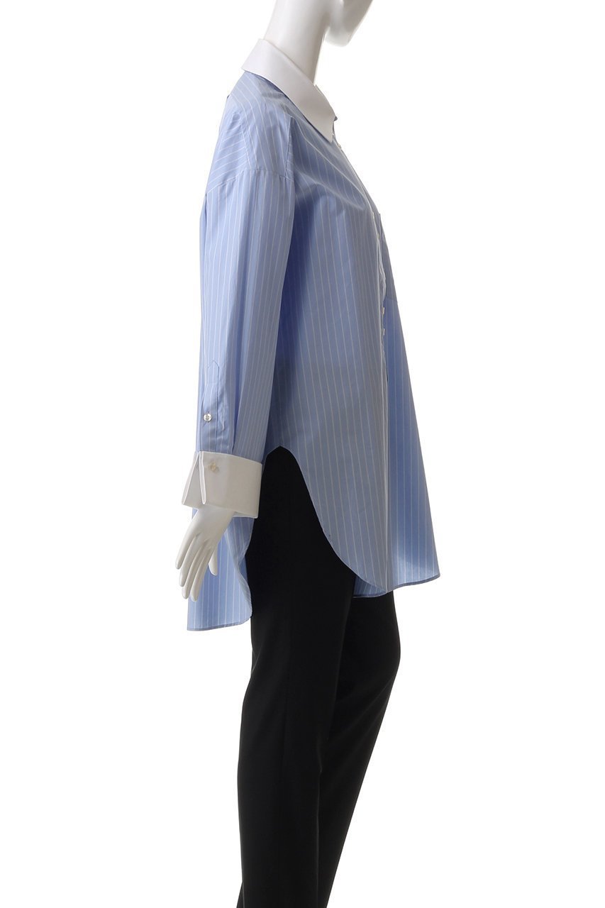 【バイ マレーネ ビルガー/BY MALENE BIRGER】のMAYE チューニックスタイルシャツ 人気、トレンドファッション・服の通販 founy(ファニー) 　ファッション　Fashion　レディースファッション　Fashion for Women　トップス・カットソー　Cut & Sew Tops　シャツ・ブラウス・オフィスカジュアル　Elegant Blouses & Button-Ups　カフス　Cuff Design　クラシック　Classic, Timeless Style　ストライプ　Stripe, Striped Pattern　スリーブ　Sleeve, Long Sleeve / Short Sleeve　ポケット　Pocket, Pocket Detail　リラックス　Relax, Relaxed Fit　ロング　Long, Long-Length　ワイド　Wide, Wide Fit　エレガント 上品　Elegant　other-3|ID: prp329100004410953 ipo3291000000032907682