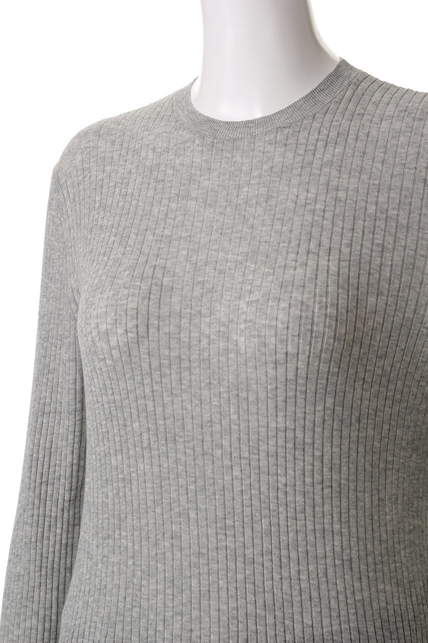 【エステータ/esteta】のシアーニット 長袖リブ 人気、トレンドファッション・服の通販 founy(ファニー) 　ファッション　Fashion　レディースファッション　Fashion for Women　トップス・カットソー　Cut & Sew Tops　ニット　Knit Tops & Sweaters　カジュアルプルオーバー・ニットトップス　Pullovers & Knit Tops / Casual Pullovers　エレガント 上品　Elegant　シアー　Sheer, See-Through　シンプル　Simple, Minimal　デニム　Denim, Jeans Material　フィット　Fit, Slim Fit　長袖　Long Sleeve, Full Sleeve　other-5|ID: prp329100004410955 ipo3291000000032947933