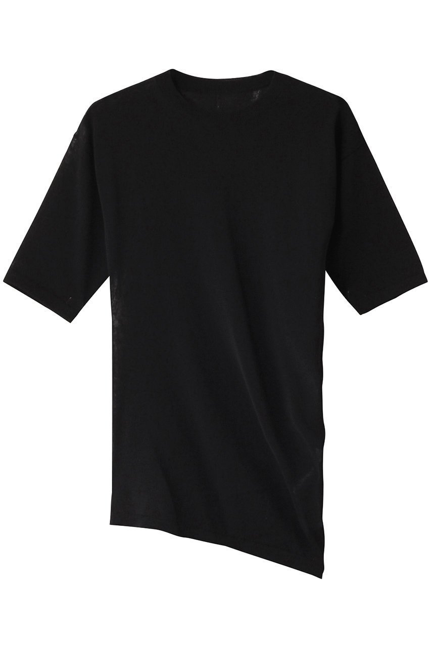 【エステータ/esteta】のシアーニット 5分袖ドレープ インテリア・キッズ・メンズ・レディースファッション・服の通販 founy(ファニー) 　ファッション　Fashion　レディースファッション　Fashion for Women　トップス・カットソー　Cut & Sew Tops　ニット　Knit Tops & Sweaters　カジュアルプルオーバー・ニットトップス　Pullovers & Knit Tops / Casual Pullovers　エレガント 上品　Elegant　シンプル　Simple, Minimal　ドレープ　Drape, Draping Fabric　フィット　Fit, Slim Fit　夏　Summer　春　Spring　S/S・春夏　SS, Spring/Summer, Warm Season　ブラック|ID: prp329100004410956 ipo3291000000032944595