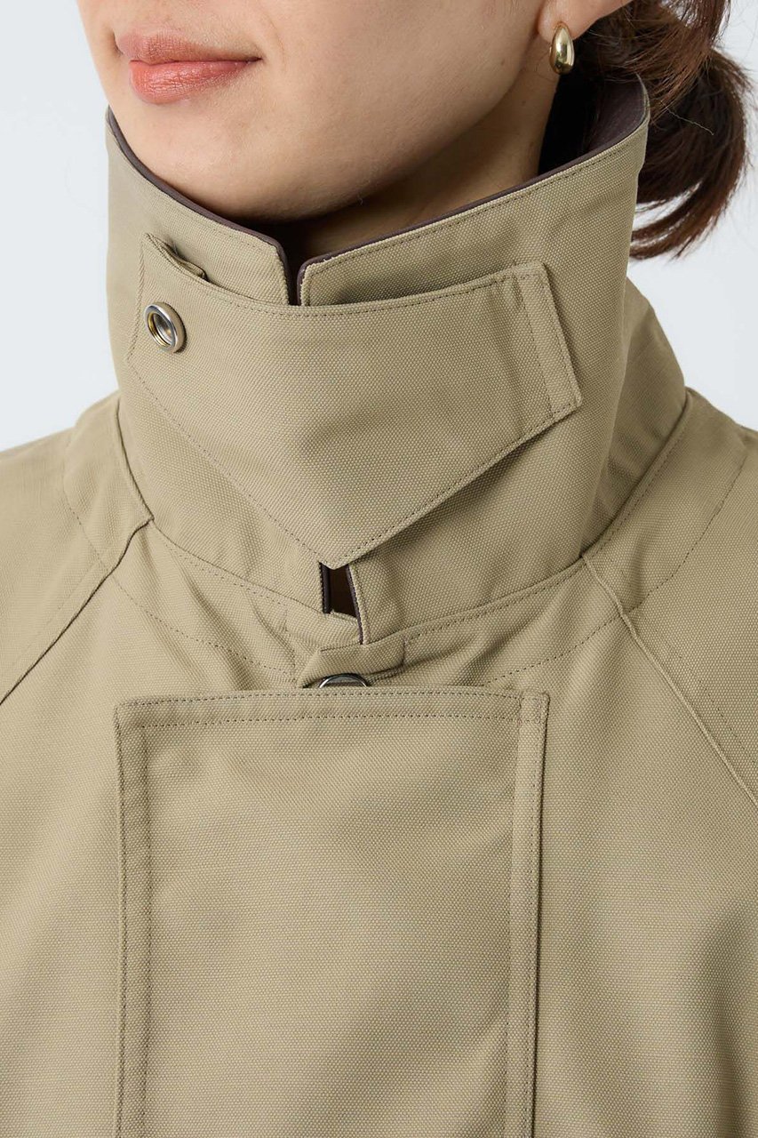【ブリル/BRILL】のステンカラードローストリングブルゾン 人気、トレンドファッション・服の通販 founy(ファニー) 　ファッション　Fashion　レディースファッション　Fashion for Women　アウター　Coat / Outerwear Collection　コート・ロングコート・ピーコート　Long Coats, Peacoats & More　ブルゾンジャケット・スポーティアウター　Blouson Jackets　オックス　Oxford Fabric　ショート　Short, Short Length　スタンド　Stand Collar, Upright Stand　スリーブ　Sleeve, Long Sleeve / Short Sleeve　ドローストリング　Drawstring, Pull Cord　ハーフ　Half, Half-Length　パッチ　Patch, Appliqué　ブルゾン　Blouson, Bomber Jacket　ポケット　Pocket, Pocket Detail　other-5|ID: prp329100004410959 ipo3291000000032922746