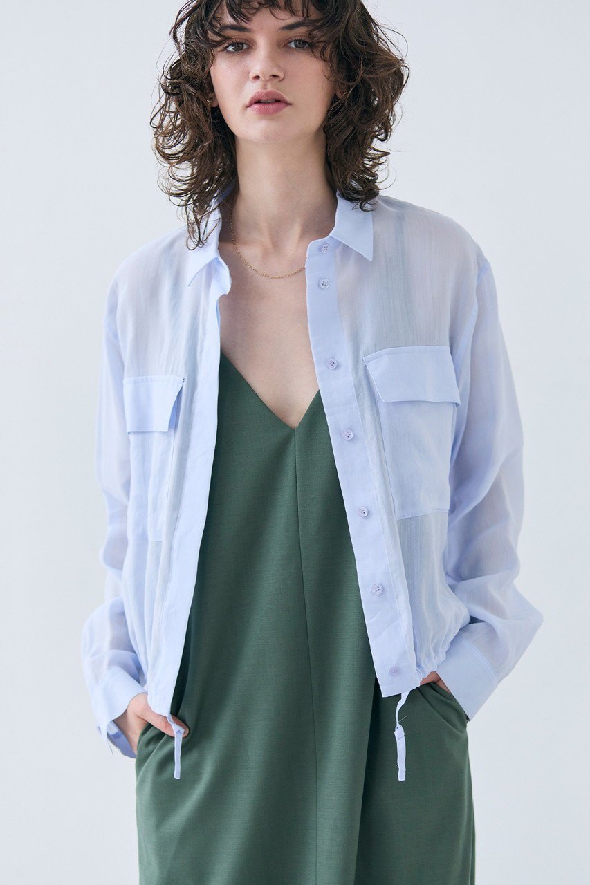 【ベイジ,/BEIGE,】のPAULINE(ポリーヌ)/ドローストリングリネンブラウス 人気、トレンドファッション・服の通販 founy(ファニー) 　ファッション　Fashion　レディースファッション　WOMEN　トップス・カットソー　Tops/Tshirt　シャツ/ブラウス　Shirts/Blouses　スリーブ　Sleeve　バルーン　Balloon　リネン　Linen　ロング　Long　夏　Summer　定番　Standard　春　Spring　S/S・春夏　Ss・Spring/Summer　洗える　Washable　other-7|ID: prp329100004410962 ipo3291000000031647580