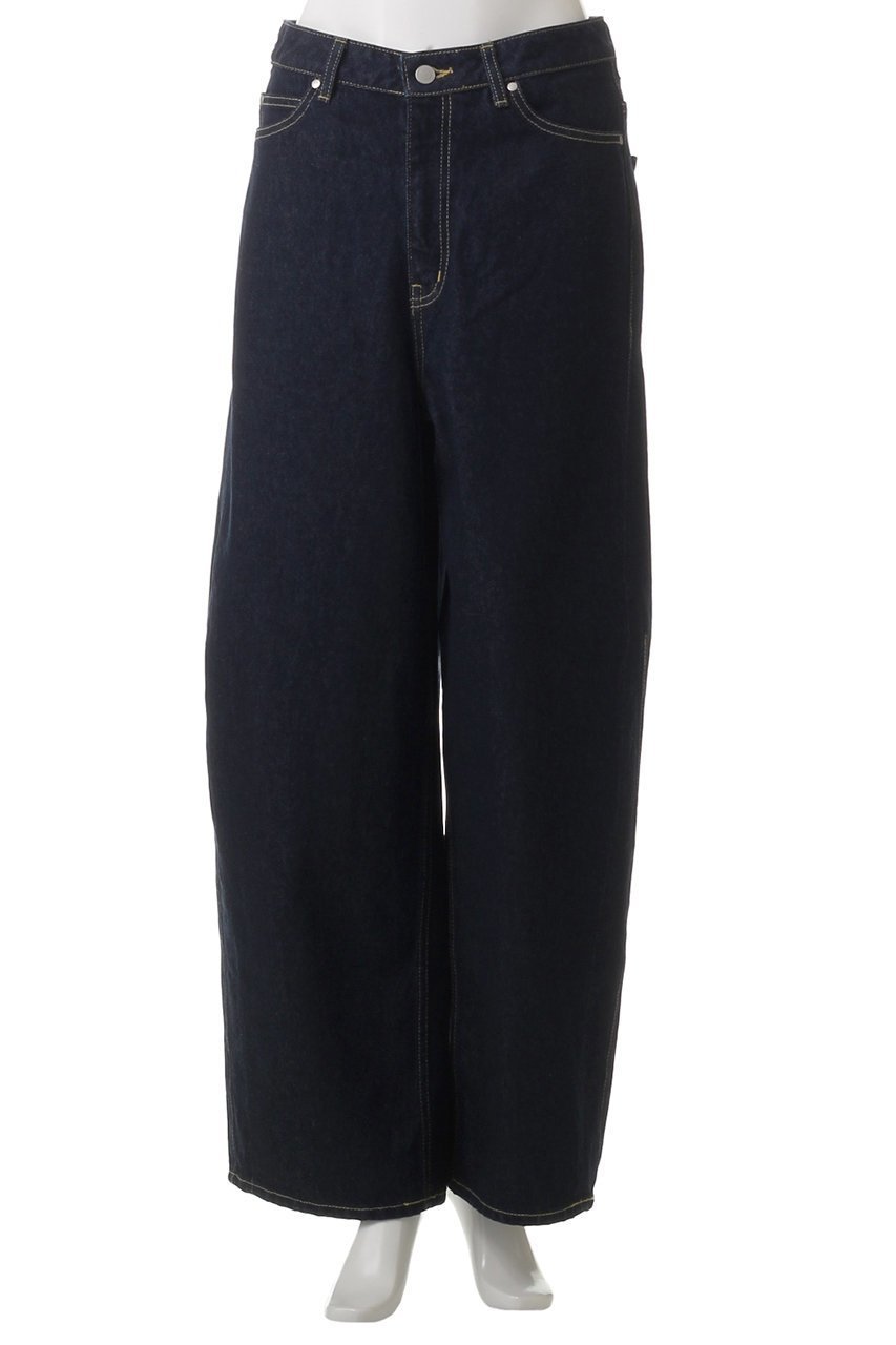 【ミディウミソリッド/MIDIUMISOLID】のbarrel leg wide denim.M デニム 人気、トレンドファッション・服の通販 founy(ファニー) 　ファッション　Fashion　レディースファッション　Fashion for Women　パンツ　Pants & Trousers　デニムパンツ・ジーンズ・美脚デニム　Denim Jeans & Pants　ダメージ　Distressed, Destroyed　デニム　Denim, Jeans Material　トレンド　Trend, Trending Now　ワイド　Wide, Wide Fit　エレガント 上品　Elegant　夏　Summer　春　Spring　S/S・春夏　SS, Spring/Summer, Warm Season　other-2|ID: prp329100004410963 ipo3291000000032910923