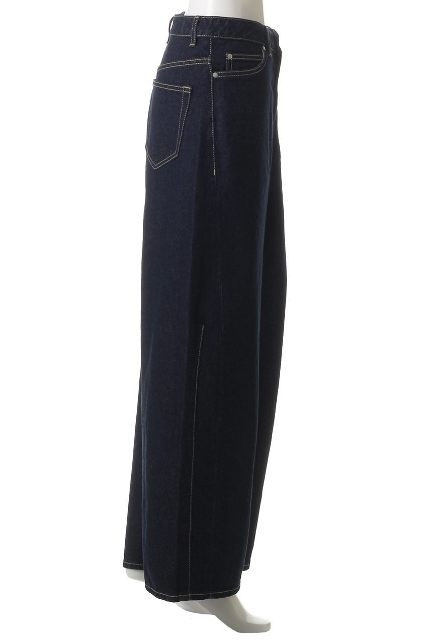 【ミディウミソリッド/MIDIUMISOLID】のbarrel leg wide denim.M デニム 人気、トレンドファッション・服の通販 founy(ファニー) 　ファッション　Fashion　レディースファッション　Fashion for Women　パンツ　Pants & Trousers　デニムパンツ・ジーンズ・美脚デニム　Denim Jeans & Pants　ダメージ　Distressed, Destroyed　デニム　Denim, Jeans Material　トレンド　Trend, Trending Now　ワイド　Wide, Wide Fit　エレガント 上品　Elegant　夏　Summer　春　Spring　S/S・春夏　SS, Spring/Summer, Warm Season　other-3|ID: prp329100004410963 ipo3291000000032910926