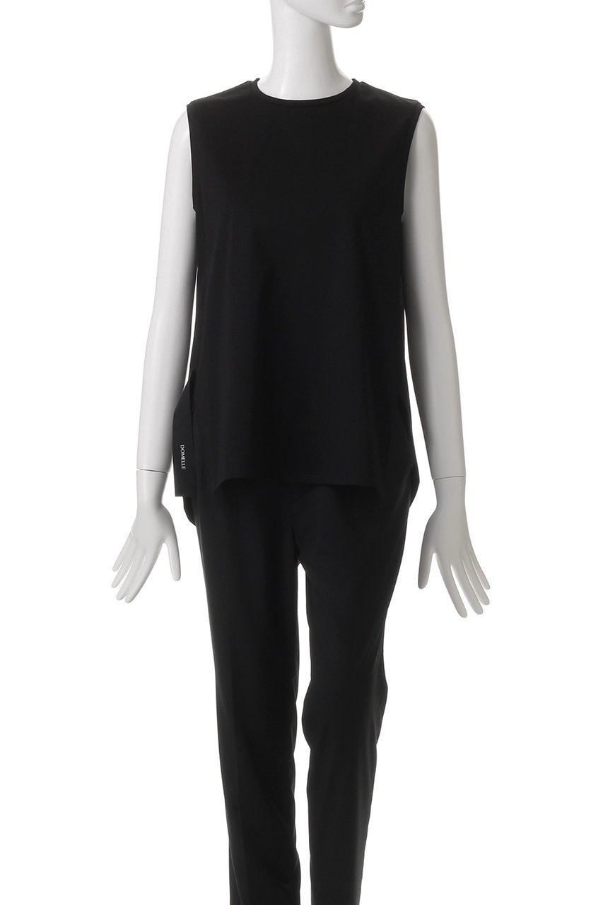 【ドメル/DOMELLE】のベーシック スリーブレス トップス 人気、トレンドファッション・服の通販 founy(ファニー) 　ファッション　Fashion　レディースファッション　Fashion for Women　トップス・カットソー　Cut & Sew Tops　キャミソール&ノースリーブ　Camisoles & Sleeveless Tops　シャツ・ブラウス・オフィスカジュアル　Elegant Blouses & Button-Ups　ロングTシャツ・Tシャツ　Longline T-Shirts & Tees　カットソー・ベーシックTシャツ　Cut-and-Sewn Tops / Stretch Tees & Basics　インナー　Innerwear　キャミソール　Camisole, Spaghetti Strap Top　シルケット　Silket, Silky Cotton　シンプル　Simple, Minimal　ジャケット　Jacket, Outerwear　スリーブ　Sleeve, Long Sleeve / Short Sleeve　タンク　Tank Top, Sleeveless Top　ノースリーブ　Sleeveless, No-Sleeve　プリント　Print, Printed Pattern　ベーシック　Basic, Essential　other-2|ID: prp329100004410964 ipo3291000000032796791