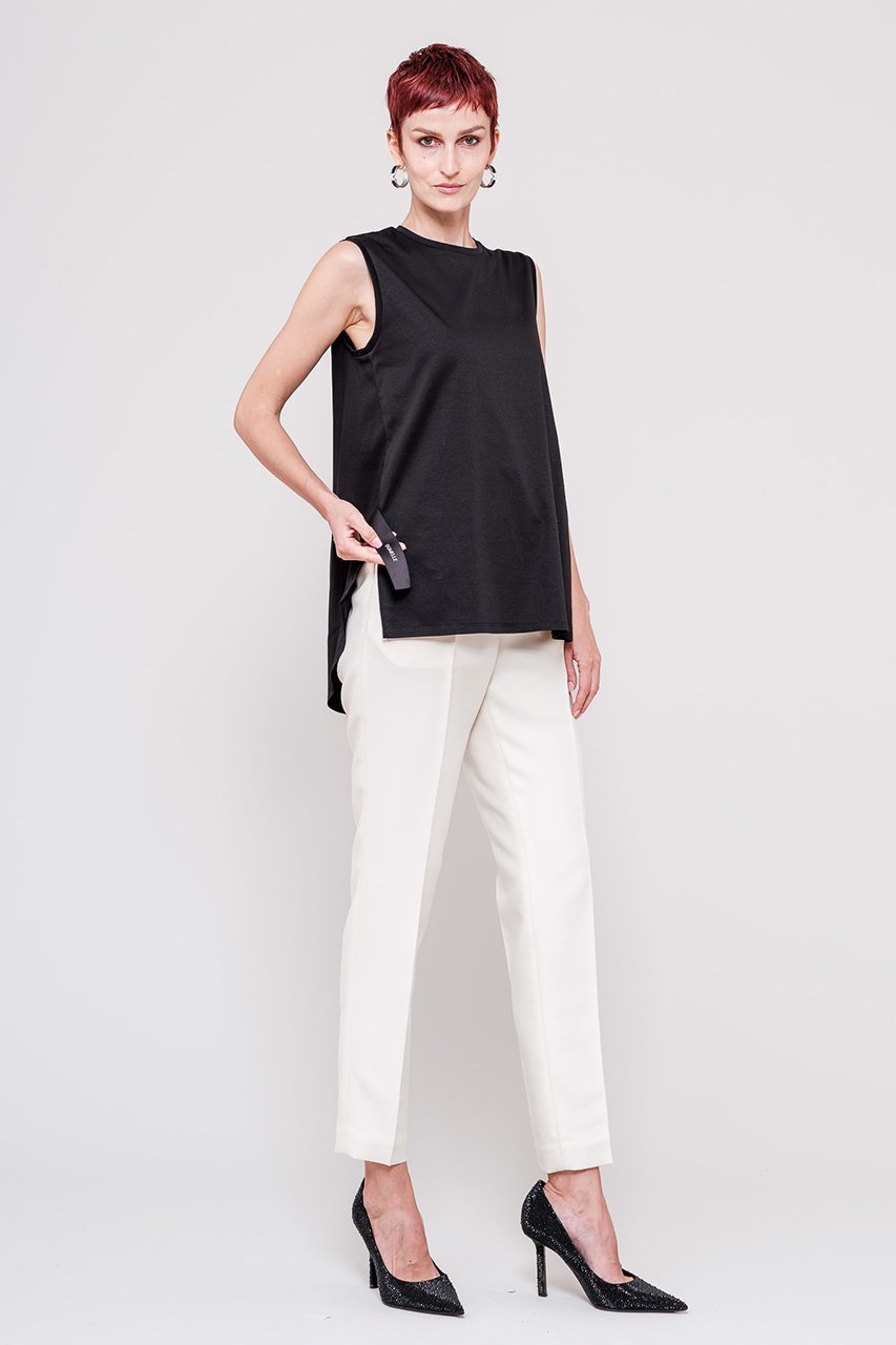 【ドメル/DOMELLE】のベーシック スリーブレス トップス 人気、トレンドファッション・服の通販 founy(ファニー) 　ファッション　Fashion　レディースファッション　Fashion for Women　トップス・カットソー　Cut & Sew Tops　キャミソール&ノースリーブ　Camisoles & Sleeveless Tops　シャツ・ブラウス・オフィスカジュアル　Elegant Blouses & Button-Ups　ロングTシャツ・Tシャツ　Longline T-Shirts & Tees　カットソー・ベーシックTシャツ　Cut-and-Sewn Tops / Stretch Tees & Basics　インナー　Innerwear　キャミソール　Camisole, Spaghetti Strap Top　シルケット　Silket, Silky Cotton　シンプル　Simple, Minimal　ジャケット　Jacket, Outerwear　スリーブ　Sleeve, Long Sleeve / Short Sleeve　タンク　Tank Top, Sleeveless Top　ノースリーブ　Sleeveless, No-Sleeve　プリント　Print, Printed Pattern　ベーシック　Basic, Essential　other-6|ID: prp329100004410964 ipo3291000000035690220