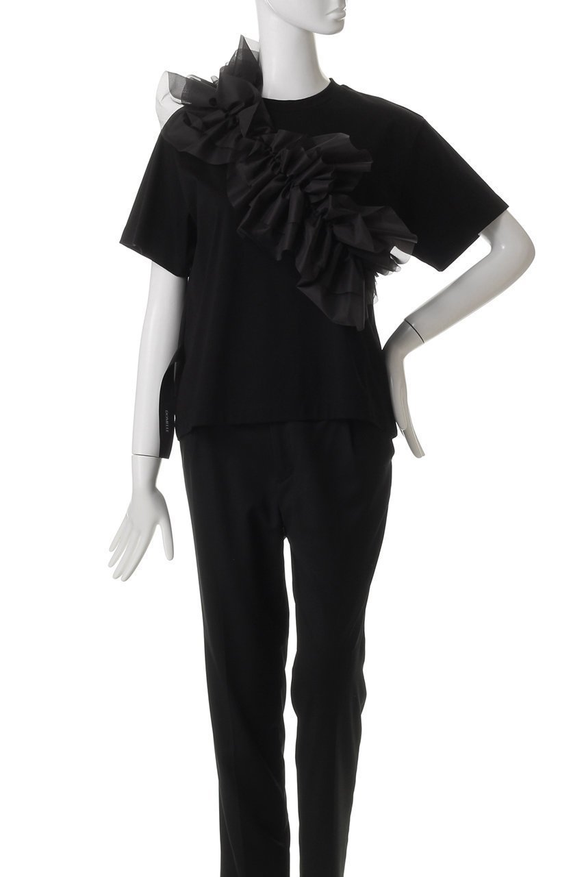 【ドメル/DOMELLE】のスカーフ付きベーシック Tシャツ 人気、トレンドファッション・服の通販 founy(ファニー) 　ファッション　Fashion　レディースファッション　WOMEN　トップス・カットソー　Tops/Tshirt　シャツ/ブラウス　Shirts/Blouses　ロング / Tシャツ　T-Shirts　カットソー　Cut and Sewn　エアリー　Airy　コンパクト　Compact　ショート　Short　シルケット　Mercerization　スカーフ　Scarf　スリーブ　Sleeve　プリント　Print　ベーシック　Basic　other-6|ID: prp329100004410966 ipo3291000000031329897