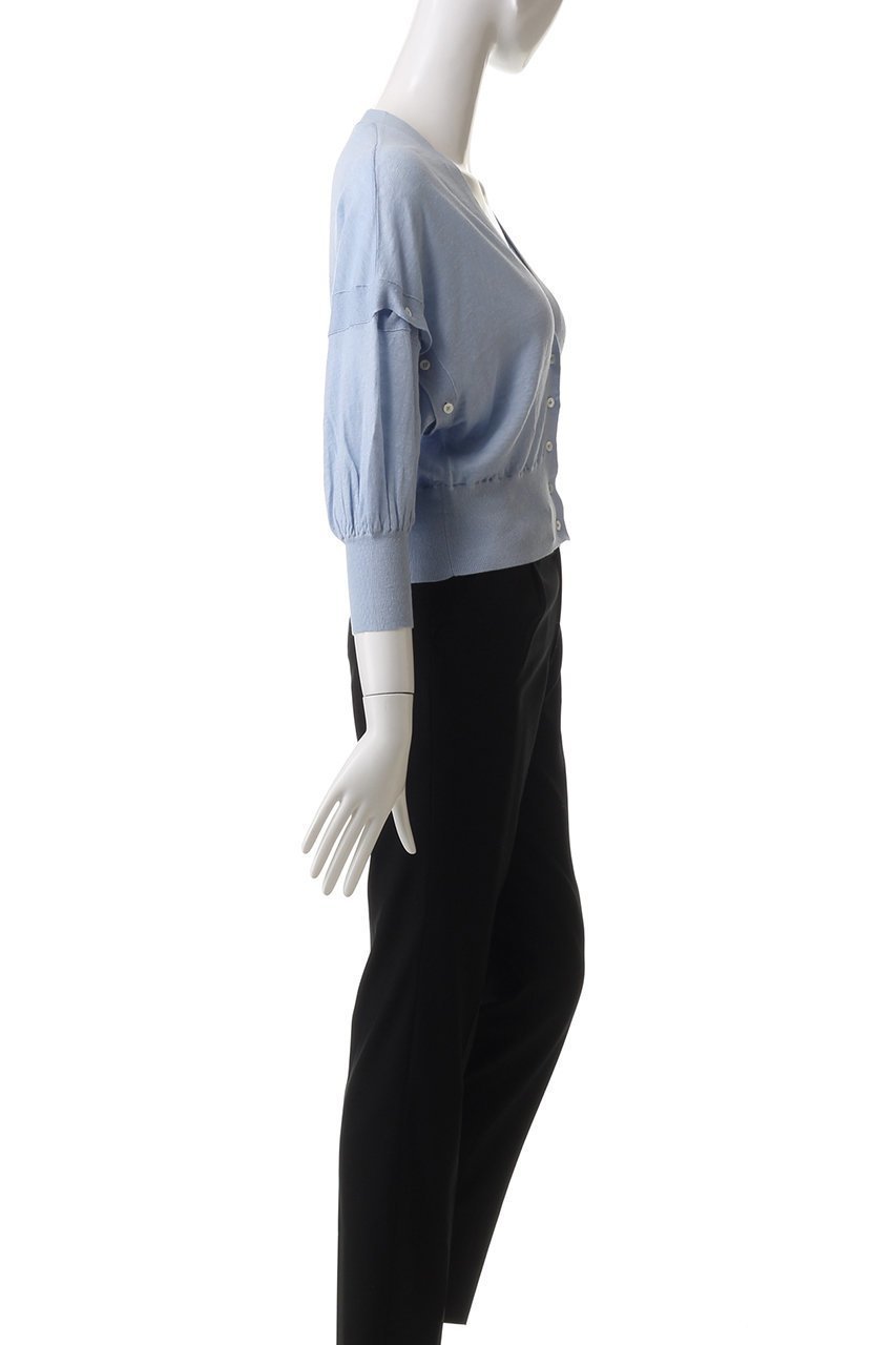 【ドメル/DOMELLE】のリネンニット カーディガン 人気、トレンドファッション・服の通販 founy(ファニー) 　ファッション　Fashion　レディースファッション　Fashion for Women　トップス・カットソー　Cut & Sew Tops　ニット　Knit Tops & Sweaters　カーディガン・羽織り　Layered Style Cardigans　カーディガン　Cardigan, Knitwear　ショート　Short, Short Length　ドレス　Dress, One-Piece　ノースリーブ　Sleeveless, No-Sleeve　フランス　France, French　リネン　Linen, Linen Fabric　other-3|ID: prp329100004410967 ipo3291000000032944529
