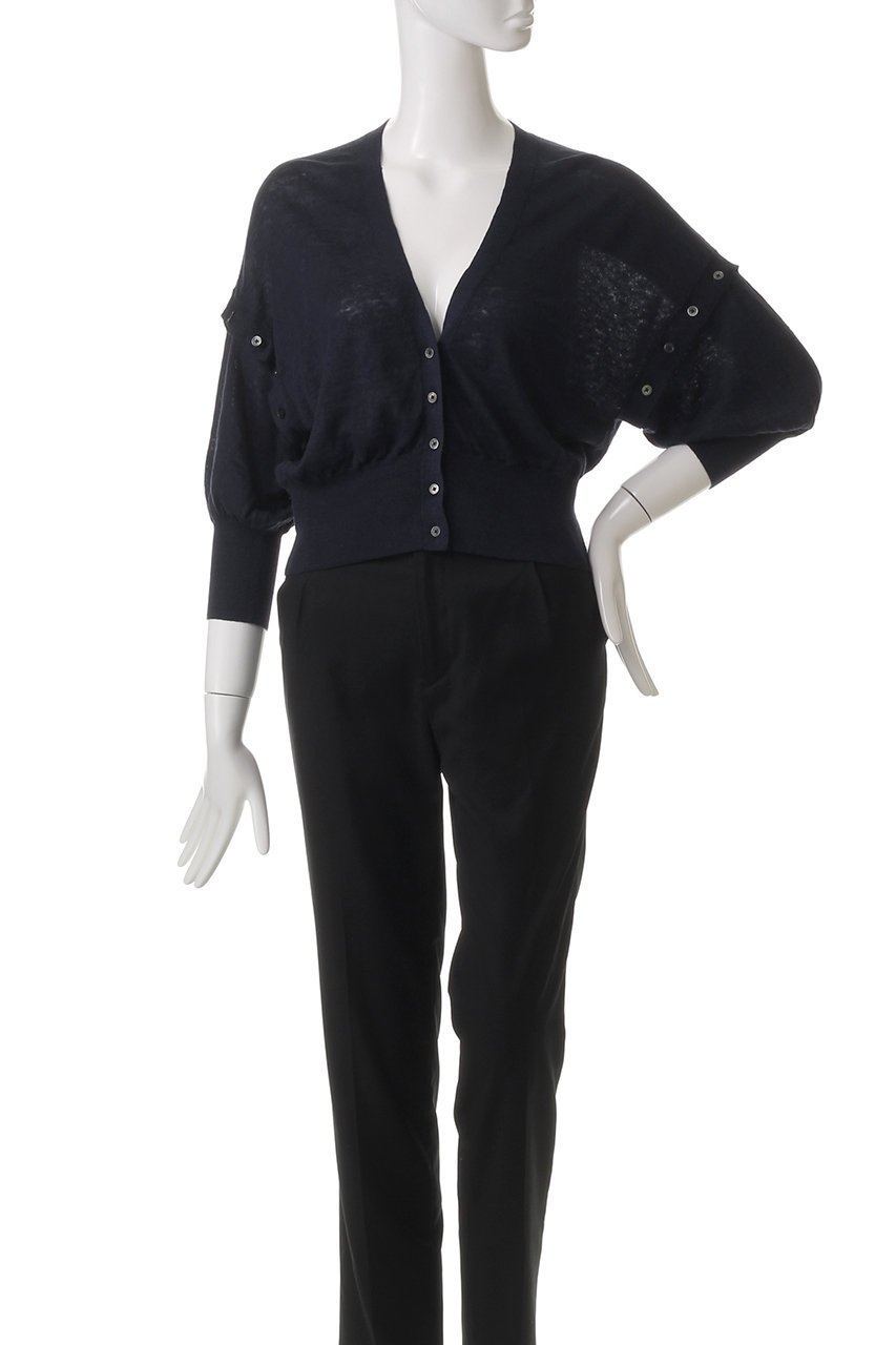 【ドメル/DOMELLE】のリネンニット カーディガン 人気、トレンドファッション・服の通販 founy(ファニー) 　ファッション　Fashion　レディースファッション　Fashion for Women　トップス・カットソー　Cut & Sew Tops　ニット　Knit Tops & Sweaters　カーディガン・羽織り　Layered Style Cardigans　カーディガン　Cardigan, Knitwear　ショート　Short, Short Length　ドレス　Dress, One-Piece　ノースリーブ　Sleeveless, No-Sleeve　フランス　France, French　リネン　Linen, Linen Fabric　other-2|ID: prp329100004410967 ipo3291000000035552097